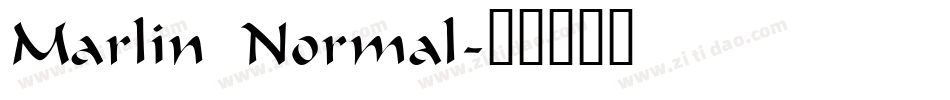 Marlin Normal字体转换